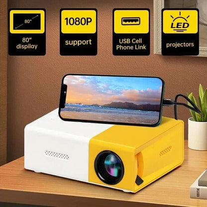 Mini Portable Projector 1080P LED Pico Video Projector