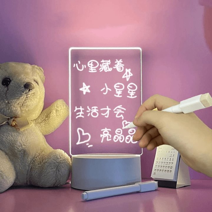 DIY LED Message Board – Rewritable Acrylic Night Light! - undergroundbay