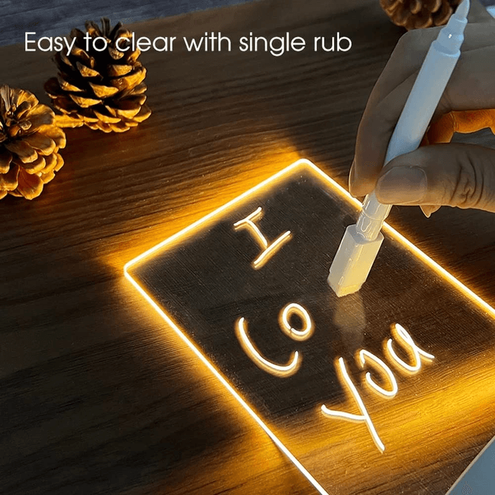 DIY LED Message Board – Rewritable Acrylic Night Light! - undergroundbay